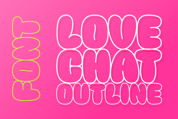 Adding Whimsy and Warmth with the Love Chat Outline Typeface