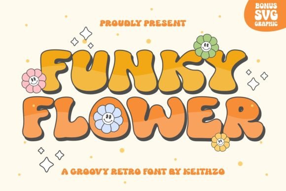 Funky Flower: A Font That Brings Joy to Creative Design