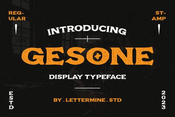 Gesone Font: A Touch of Vintage Elegance for Modern Designs