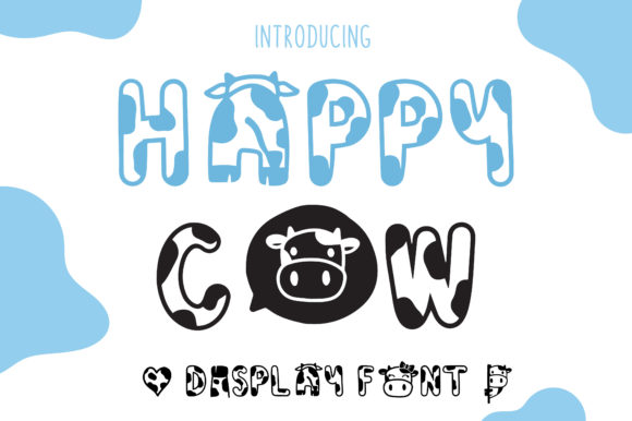Happy Cow: A Playful Typeface for Creative Projects