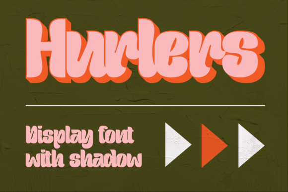 Hurlers: The Bold Display Font with a Retro Shadow Effect