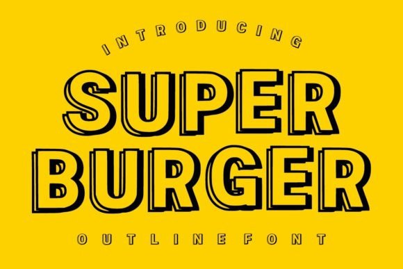 Super Burger: A Bold Display Font for Impactful Designs